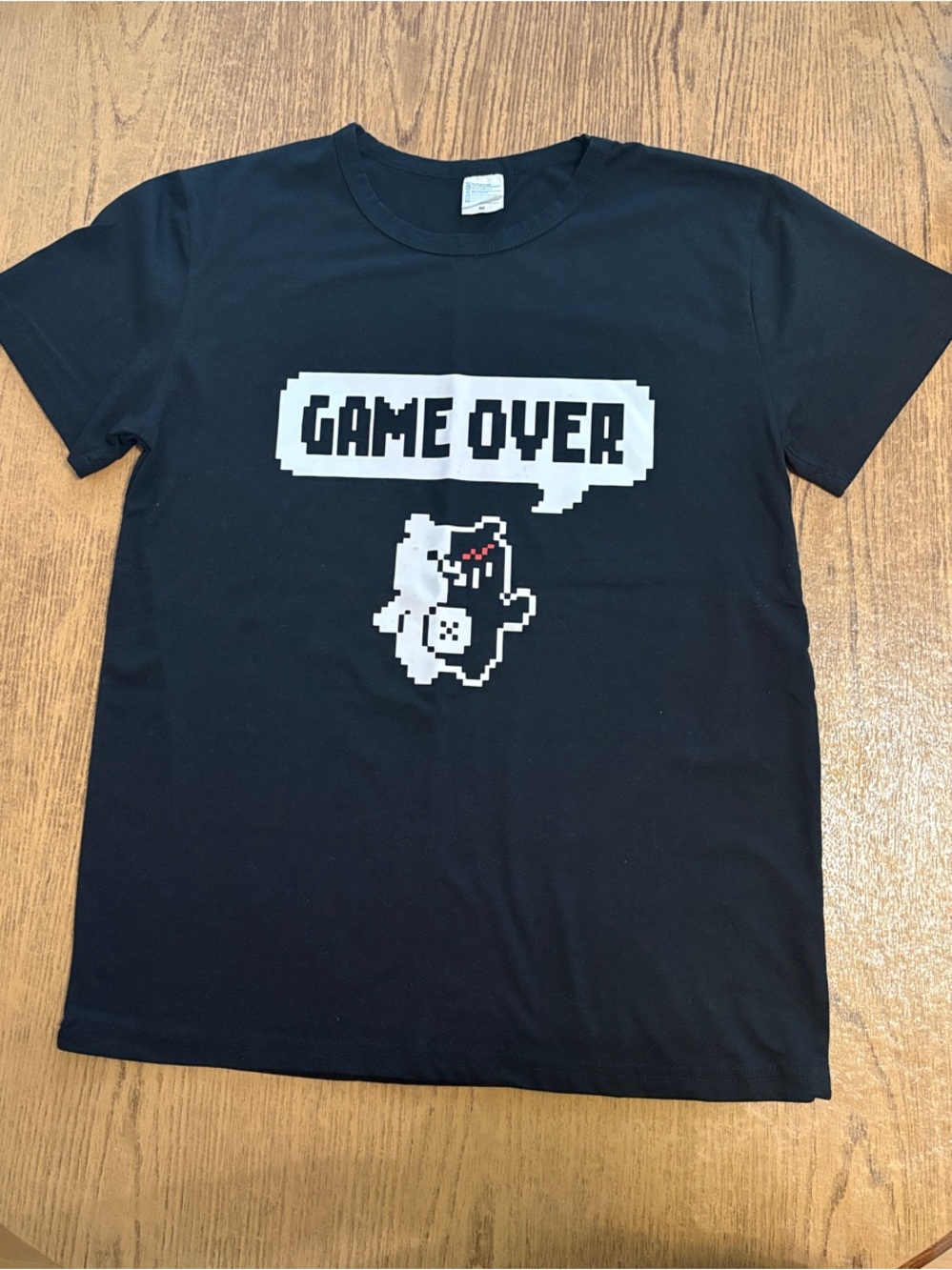 GAME OVER Danganronpa Black Graphic T‑Shirt